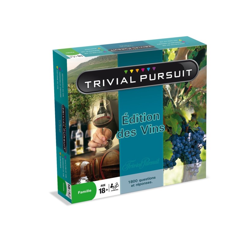 Jeux de société - Trivial Poursuit Édition des Vins Jeux de société - Trivial Poursuit Édition des Vins