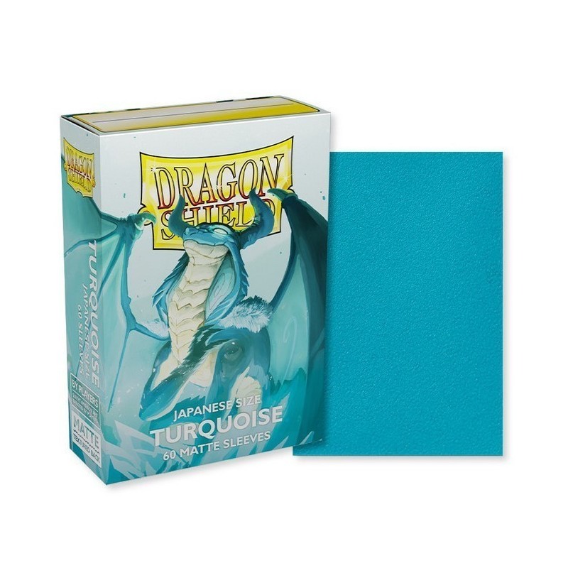Protège-cartes Dragon Shield - 60 Japanese Sleeves Dual Matte - Turquoise - Yadolom