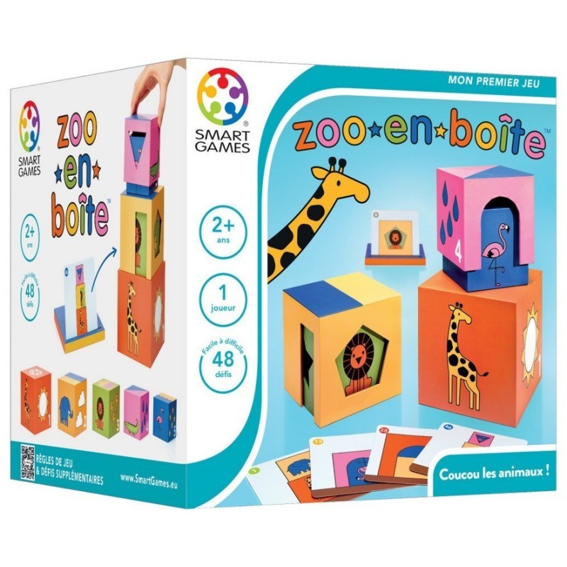 Jeux Smart Games - Zoo-en-Boîte Jeux Smart Games - Zoo-en-Boîte