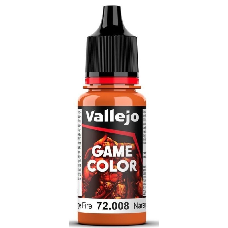 Peinture Vallejo Game Color : Orange Feu – Orange Fire Peinture Vallejo Game Color : Orange Feu – Orange Fire
