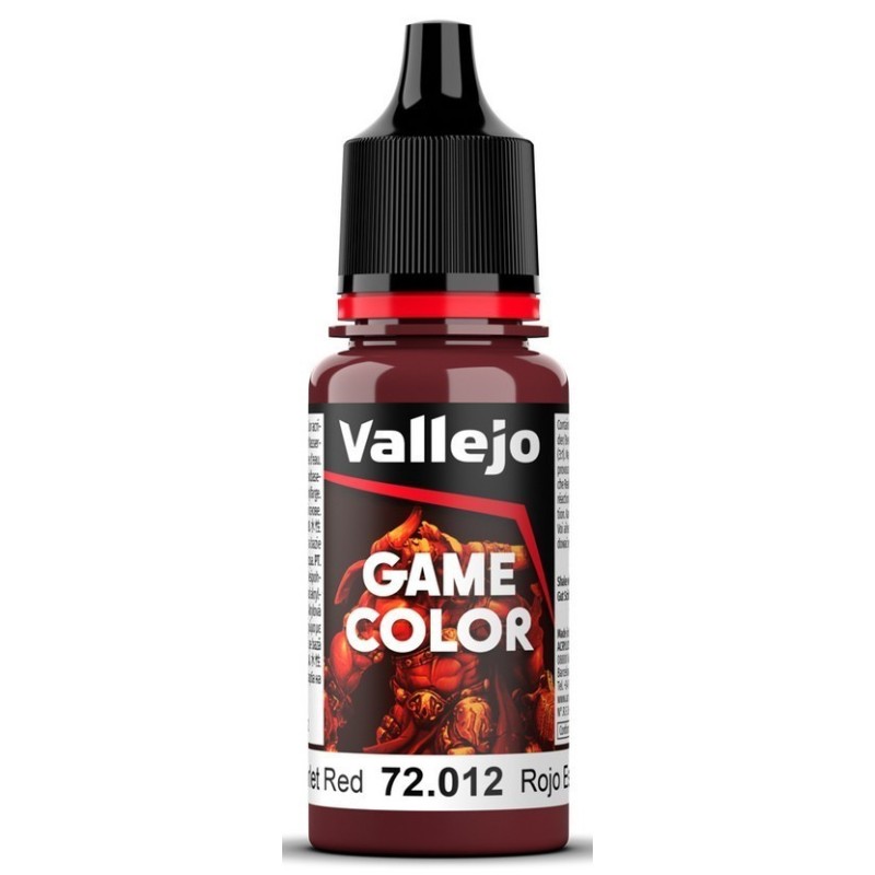 Peinture Vallejo Game Color : Rouge Écarlate – Scarlet Red Peinture Vallejo Game Color : Rouge Écarlate – Scarlet Red