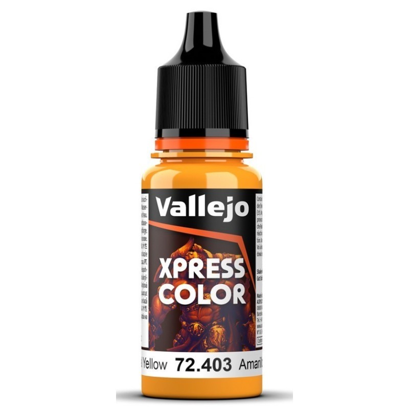 Peinture Vallejo Game Color : Xpress Color – Jaune Impérial – Imperial Yellow Peinture Vallejo Game Color : Xpress Color – Jaune Impérial – Imperial Yellow