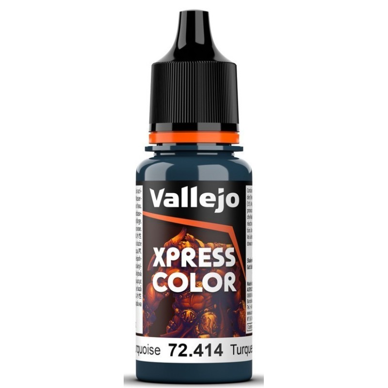 Peinture Vallejo Game Color : Xpress Color – Turquoise Caraïbes – Caribbean Turquoise Peinture Vallejo Game Color : Xpress Color – Turquoise Caraïbes – Caribbean Turquoise