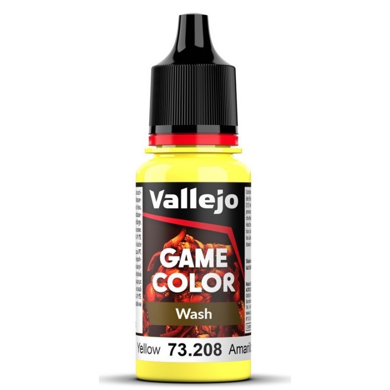 Peinture Vallejo Game Wash : Jaune - Yellow Peinture Vallejo Game Wash : Jaune - Yellow