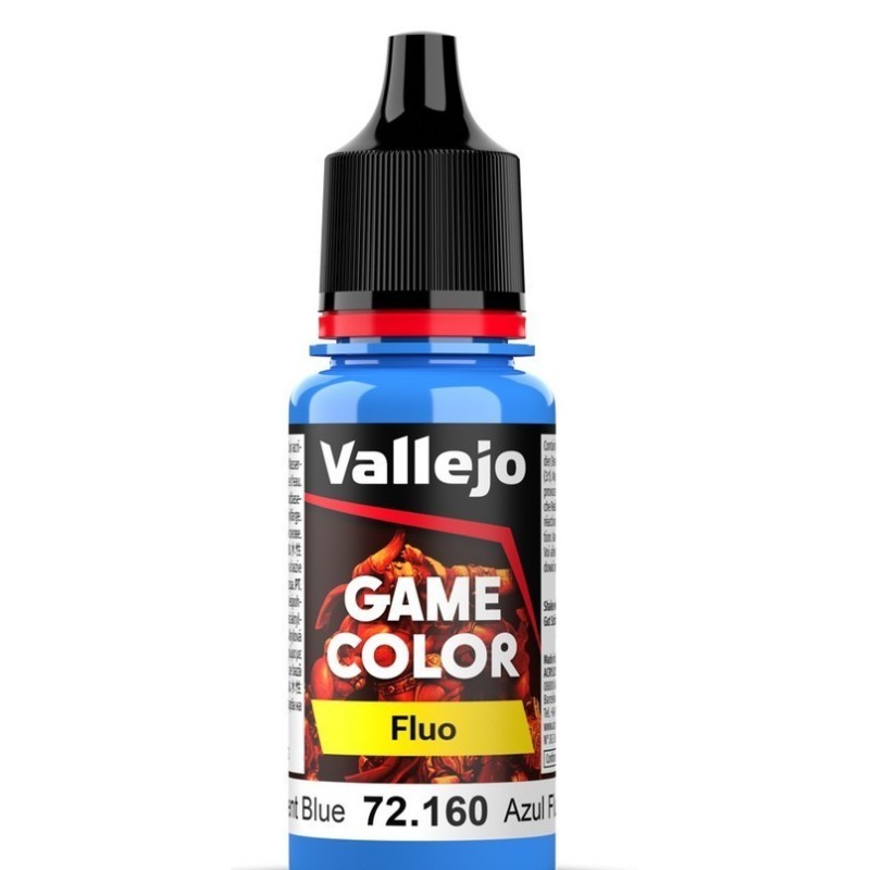 Peinture Vallejo Game : Bleu Fluo – Fluorescent Blue Peinture Vallejo Game : Bleu Fluo – Fluorescent Blue