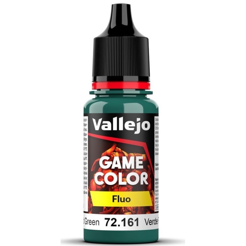 Peinture Vallejo Game : Vert Froid Fluo – Fluorescent Cold Green Peinture Vallejo Game : Vert Froid Fluo – Fluorescent Cold Green