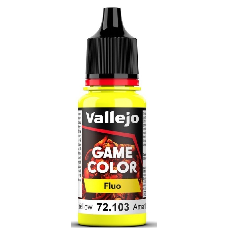 Peinture Vallejo Game : Jaune Fluo – Fluorescent Yellow Peinture Vallejo Game : Jaune Fluo – Fluorescent Yellow