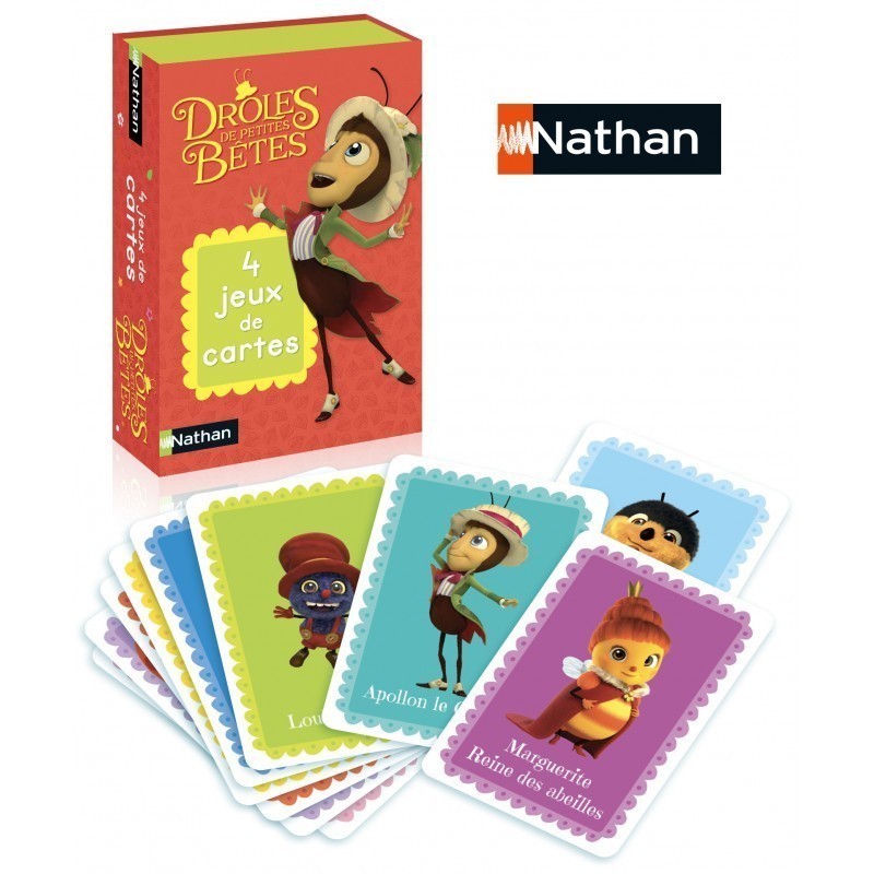 Jeux de société - Jeu de Cartes Drôles de petites bêtes Jeux de société - Jeu de Cartes Drôles de petites bêtes