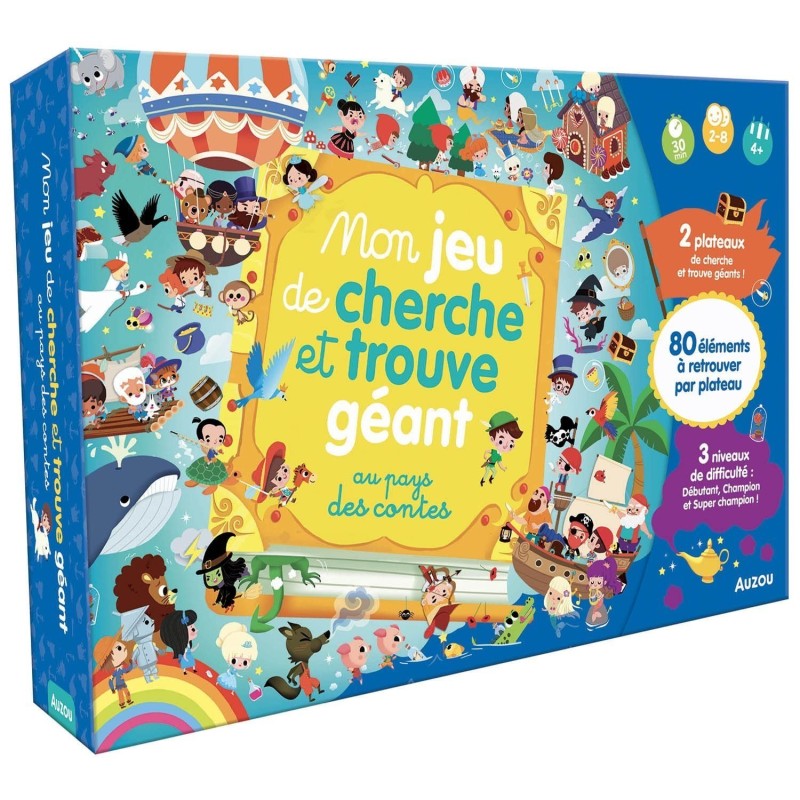 Jeux de société - Mon Jeu de Cherche et Trouve Géant : Au Pays des Contes Jeux de société - Mon Jeu de Cherche et Trouve Géant : Au Pays des Contes