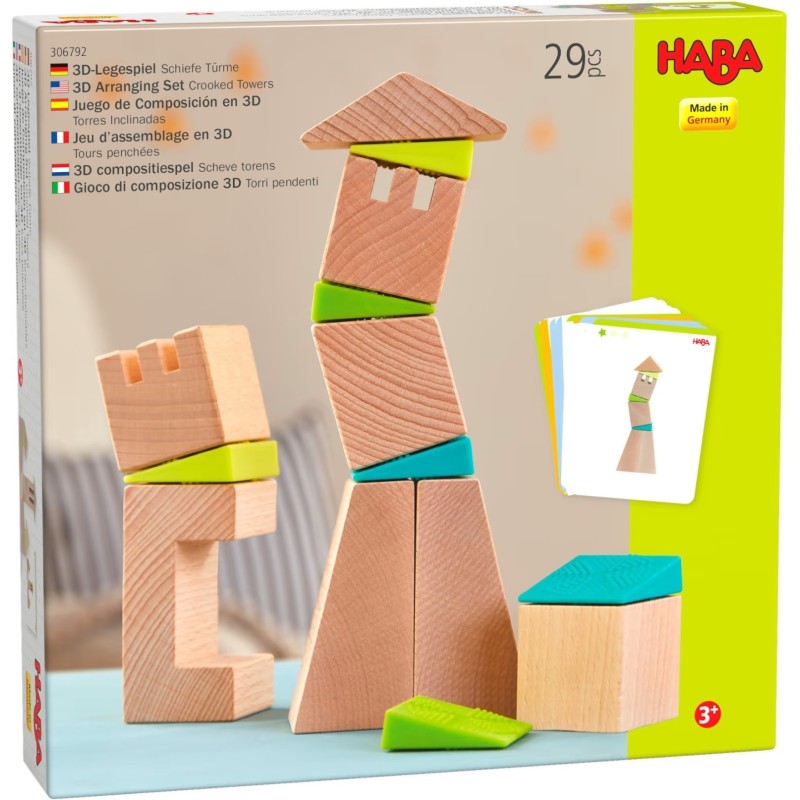 Jeux d'éveil - Jeu d’assemblage en 3D Tours penchées Jeux d'éveil - Jeu d’assemblage en 3D Tours penchées