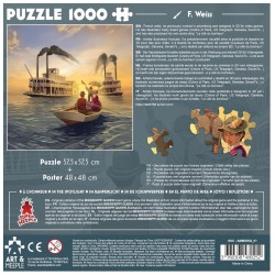 Puzzle Art & Meeple : Mississippi Queen - 1000 Pièces