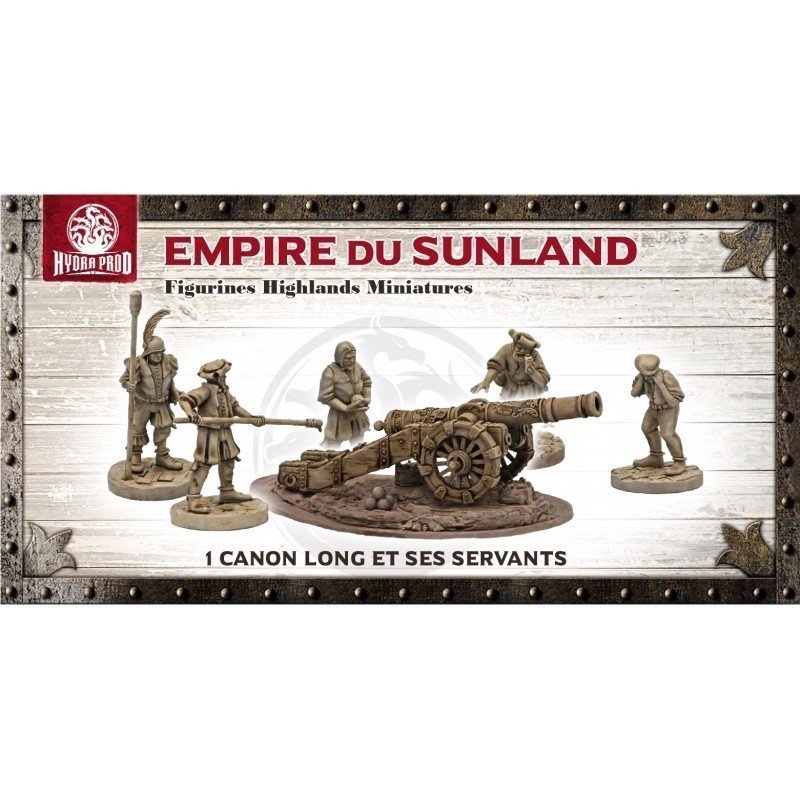 Figurine à peindre : 1 Canon Long du Sunland et ses Servants Figurine à peindre : 1 Canon Long du Sunland et ses Servants