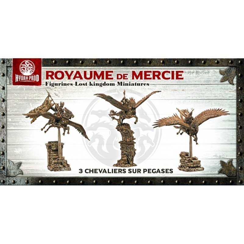 Figurine à peindre : Régiment de Chevalier Pégase de la Mercie (3 figurines) Figurine à peindre : Régiment de Chevalier Pégase de la Mercie (3 figurines)