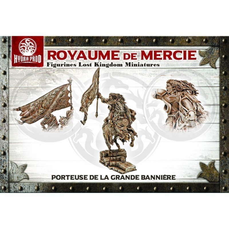 Figurine à peindre : Porteuse de la Grande Bannière à cheval Figurine à peindre : Porteuse de la Grande Bannière à cheval