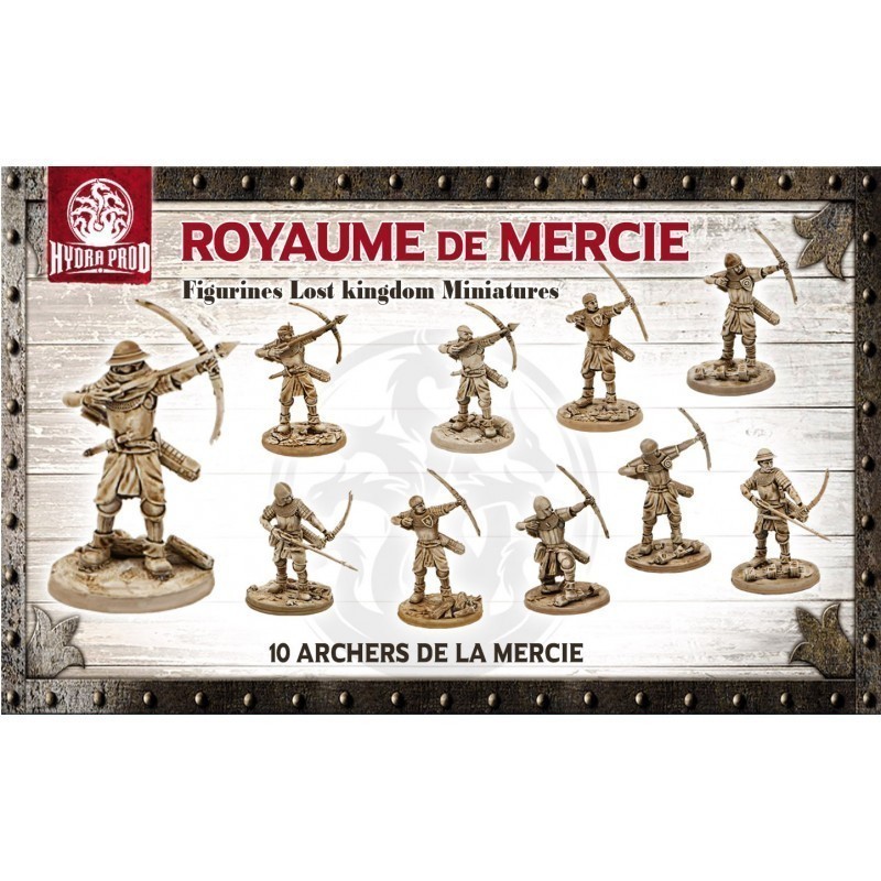 Figurine à peindre : Régiment de 10 Archers de la Mercie Figurine à peindre : Régiment de 10 Archers de la Mercie