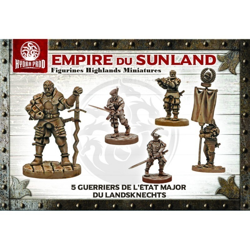 Figurine à peindre : État Major des Guerriers Landsknechts (5 figurines) Figurine à peindre : État Major des Guerriers Landsknechts (5 figurines)