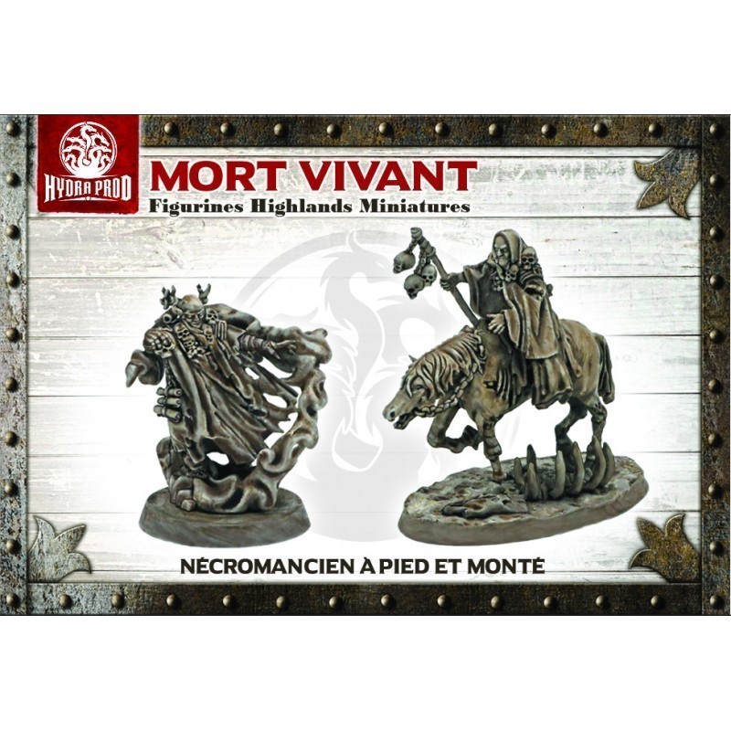 Figurine à peindre : Nécromanciens à pied et monté Figurine à peindre : Nécromanciens à pied et monté