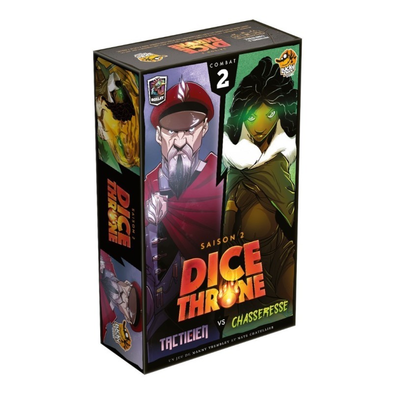 Jeux de société - Dice Throne S2 - Tacticien vs Chasseresse Jeux de société - Dice Throne S2 - Tacticien vs Chasseresse