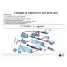 Figurine à peindre : Chariot à vapeur avec 8 membres d'équipage