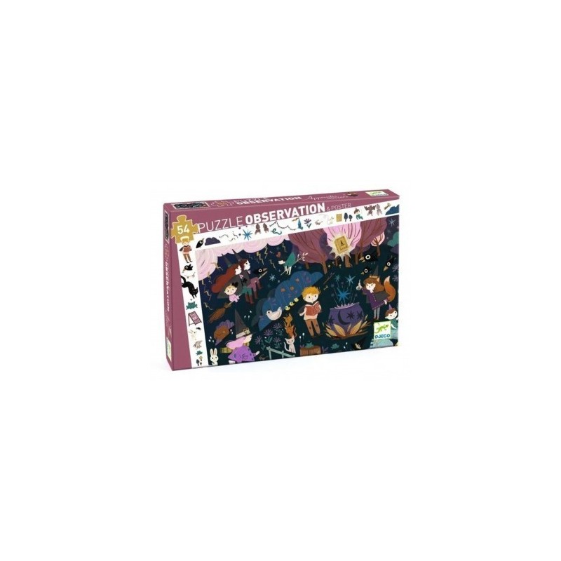 Puzzle Djeco Observation - Apprentis Sorciers - 54 Pièces Puzzle Djeco Observation - Apprentis Sorciers - 54 Pièces