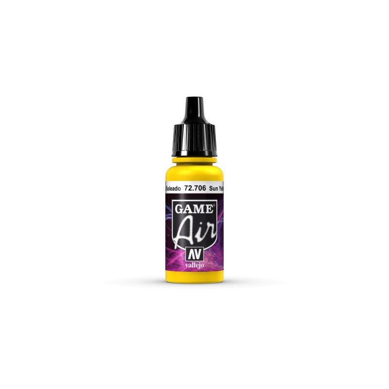 Peinture Vallejo Games Air : Jaune Solaire - Sun Yellow Peinture Vallejo Games Air : Jaune Solaire - Sun Yellow
