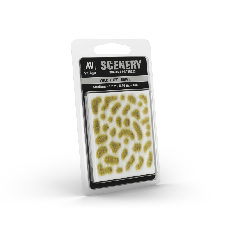 Vallejo Scenery Prince August Games : Wild Tuft - Beige : 4mm Vallejo Scenery Prince August Games : Wild Tuft - Beige : 4mm