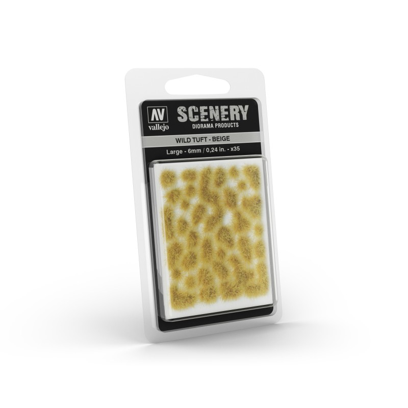 Vallejo Scenery Prince August Games : Wild Tuft - Beige : 6mm Vallejo Scenery Prince August Games : Wild Tuft - Beige : 6mm