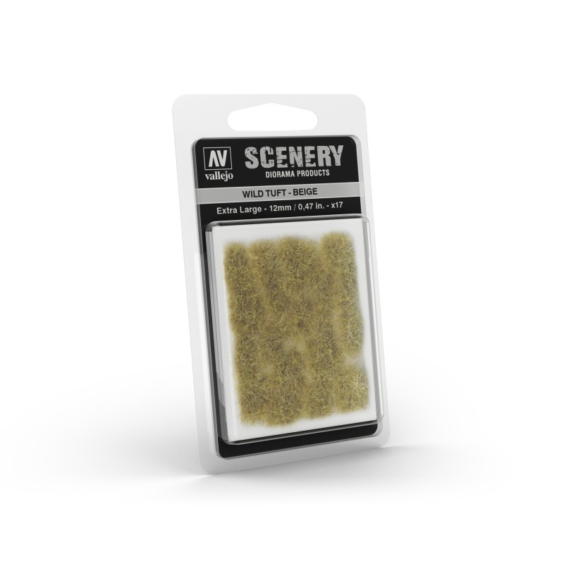 Vallejo Scenery Prince August Games : Wild Tuft - Beige : 12mm Vallejo Scenery Prince August Games : Wild Tuft - Beige : 12mm