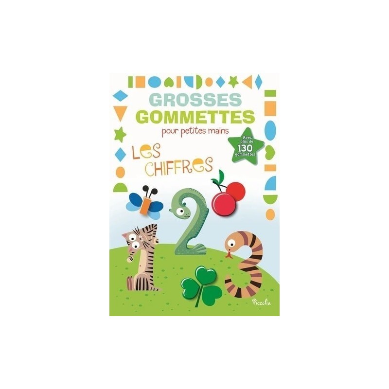 Livre Jeux - Grosses Gommettes pour Petites Mains : Les Chiffres Livre Jeux - Grosses Gommettes pour Petites Mains : Les Chiffres