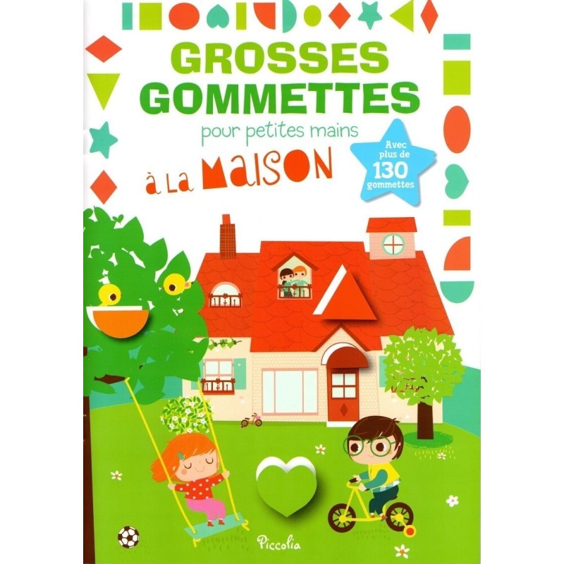 Livre Jeux - Grosses Gommettes pour Petites Mains : A La Maison Livre Jeux - Grosses Gommettes pour Petites Mains : A La Maison