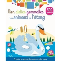 Livre Jeux - Mon Atelier Gommettes : Les Animaux de l'Étang