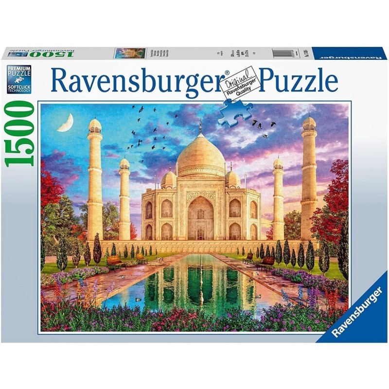 Puzzle Ravensburger : Taj Mahal Enchanté - 1500 pièces Puzzle Ravensburger : Taj Mahal Enchanté - 1500 pièces