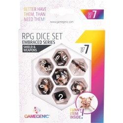 Set de 7 dés JDRGamegenic Embraced Series - Death Valley