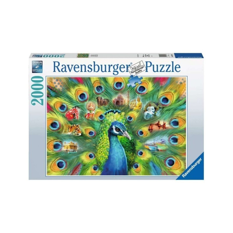 Puzzle Ravensburger : Le Pays du Paon - 2000 Pièces Puzzle Ravensburger : Le Pays du Paon - 2000 Pièces