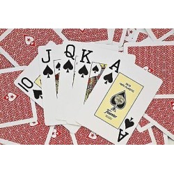 Fournier -  Poker - European Poker Tour - 100% plastique - Rouge