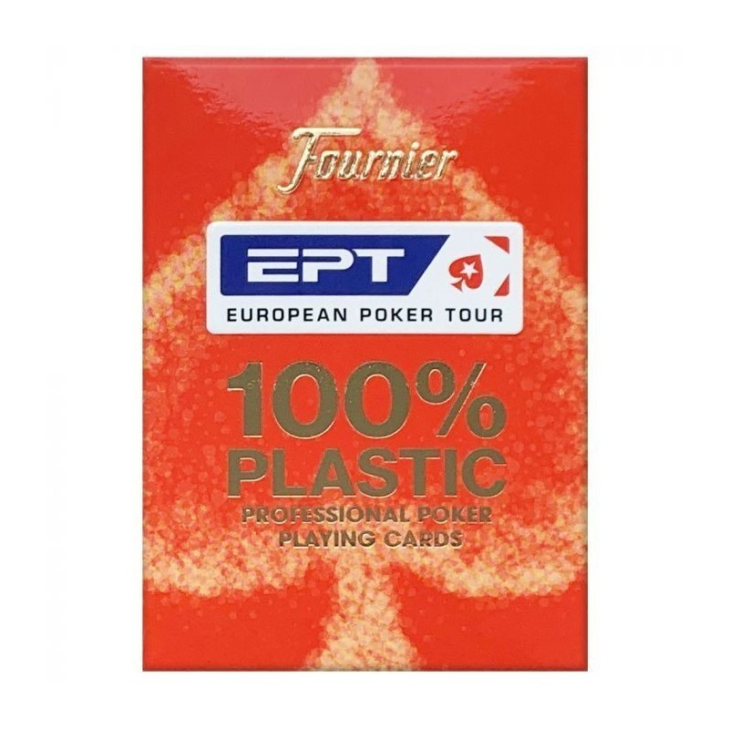 Fournier - Poker - European Poker Tour - 100% plastique - Rouge Fournier - Poker - European Poker Tour - 100% plastique - Rouge