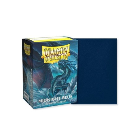 Protège-cartes Dragon Shield - 100 Standard Sleeves Matte Midnight Blue