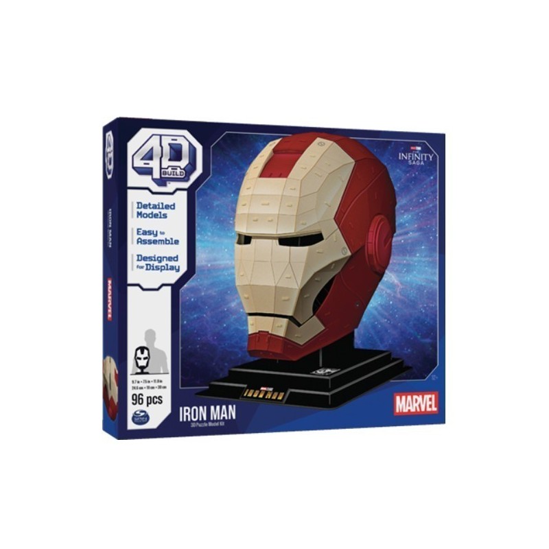 Puzzle 4D Build : Casque Iron Man - 96 Pièces