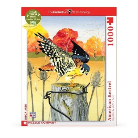 Puzzle New York Puzzle Company - Cornell Lab : American Kestrel - 1000 Pièces