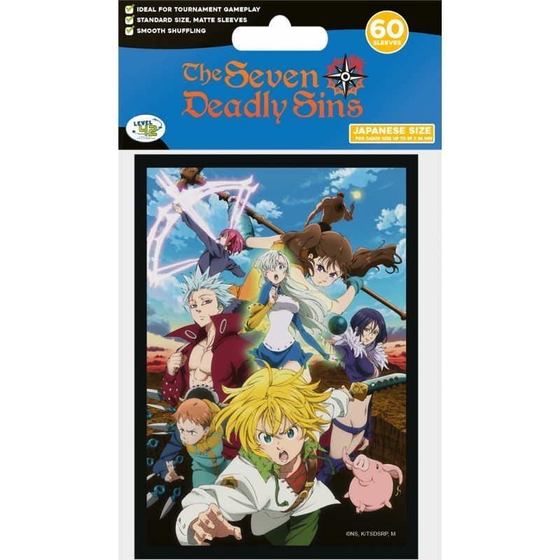 Protège-cartes Illustré Seven Deadly Sins - 60 Japanese Size Sleeves - Battle Team Protège-cartes Illustré Seven Deadly Sins - 60 Japanese Size Sleeves - Battle Team