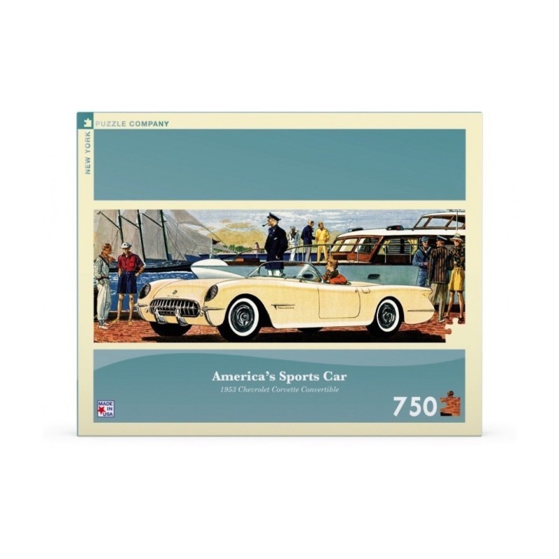 Puzzle New York Puzzle Company - General motors : America's Sports Car - 750 Pièces Puzzle New York Puzzle Company - General motors : America's Sports Car - 750 Pièces