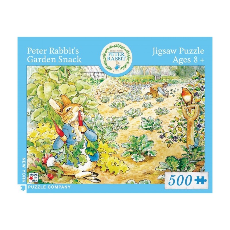 Puzzle New York Puzzle Company - Beatrix Potter : Peter Rabbit's Garden Snack - 500 Pièces Puzzle New York Puzzle Company - Beatrix Potter : Peter Rabbit's Garden Snack - 500 Pièces