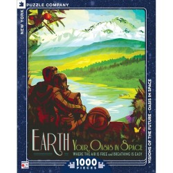 Puzzle New York Puzzle Company - Visions of the future : Oasis in Space - 1000 Pièces