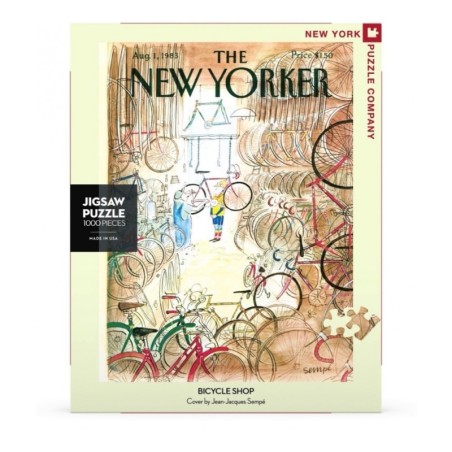 Puzzle New York Puzzle Company - New Yorker Bicycle Shop : Jean J. Sempe - 1000 Pièces
