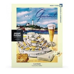 Puzzle New York Puzzle Company - Gourmet Clam bake : Henry Stahlhut - 1000 Pièces