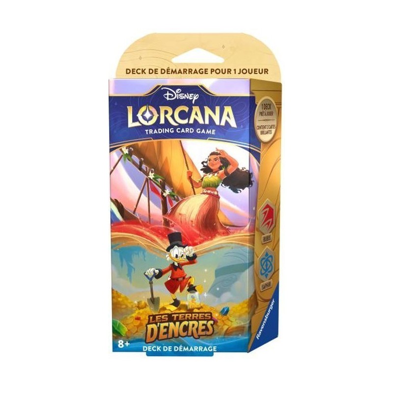 Deck de Démarrage Disney Lorcana : Les Terres d'Encres : Vaiana/Picsou Deck de Démarrage Disney Lorcana : Les Terres d'Encres : Vaiana/Picsou