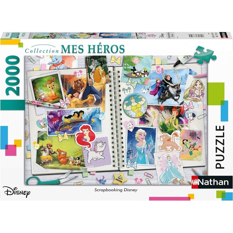 Puzzle Nathan : Collection Mes Héros : Les 16 types de Pokémon - 2000 pièces Puzzle Nathan : Collection Mes Héros : Les 16 types de Pokémon - 2000 pièces