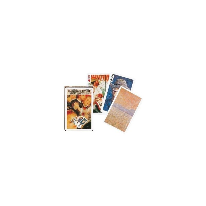 Jeu 54 cartes illustrés Piatnik - Impressionist Masterpieces Jeu 54 cartes illustrés Piatnik - Impressionist Masterpieces
