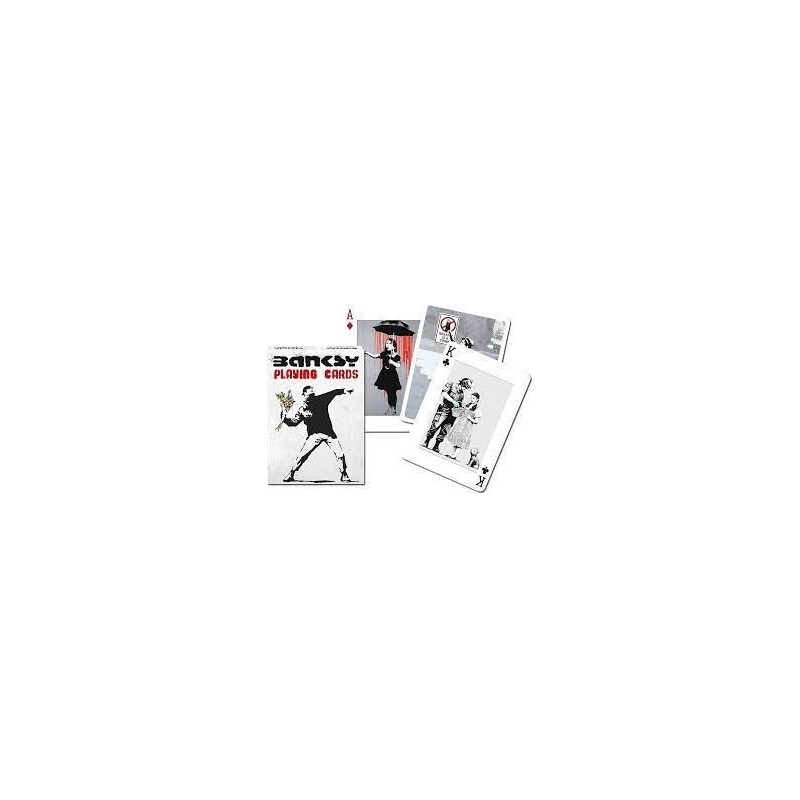 Jeu 54 cartes illustrés Piatnik - Banksy Jeu 54 cartes illustrés Piatnik - Banksy