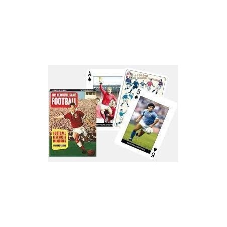 Jeu 54 cartes illustrés Piatnik - Football Legends